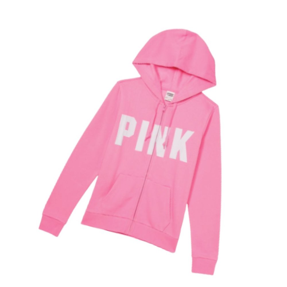 VS PINK - Fleece Zip-Up Hoodie (Size X-Large)